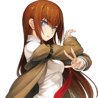👍 emoji steins gate Telegram sticker 18 of 19
