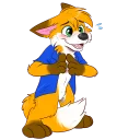 😳 emoji Huk the Fox Telegram sticker 6 of 17