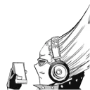 📞 emoji Present Mic Manga Telegram sticker 18 of 61