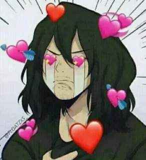 🙂 emoji Shota Aizawa Telegram sticker 19 of 31