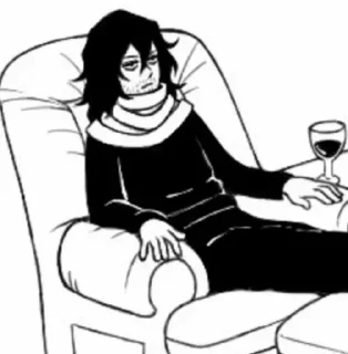 🙂 emoji Shota Aizawa Telegram sticker 24 of 31