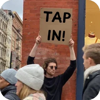 🧍‍♂️ emoji Tap In! Telegram sticker 6 of 7