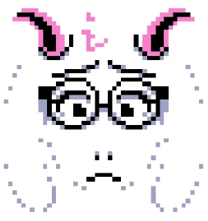 😔 emoji Ralsei Telegram sticker 24 of 55