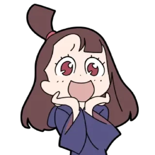 😍 emoji Little Witch Academia Telegram sticker 22 of 34