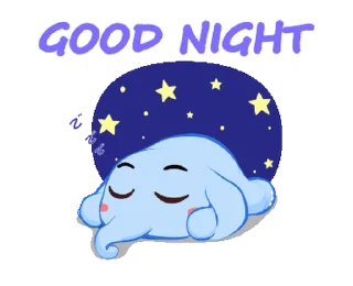 🌃 emoji Little Blue Elephant • @xxyuji Telegram sticker 24 of 24