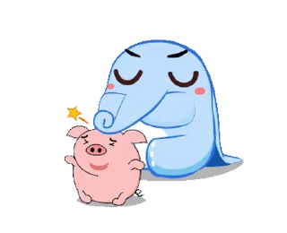 💢 emoji Little Blue Elephant • @xxyuji Telegram sticker 9 of 24