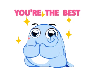 🥰 emoji Little Blue Elephant • @xxyuji Telegram sticker 10 of 24