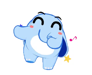 Sticker from Little Blue Elephant • @xxyuji