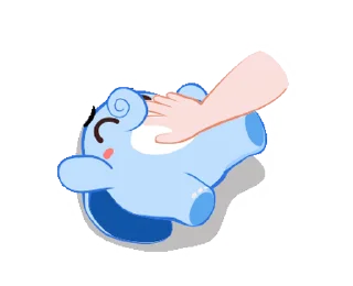 🥰 emoji Little Blue Elephant • @xxyuji Telegram sticker 20 of 24