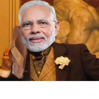 😂 emoji Modi DiCaprio @PMModiji Telegram sticker 4 of 25