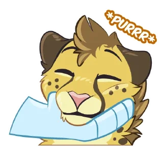 🫠 emoji Chirpy Cheetah Telegram sticker 7 of 56