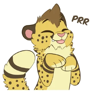 😊 emoji Chirpy Cheetah Telegram sticker 2 of 56