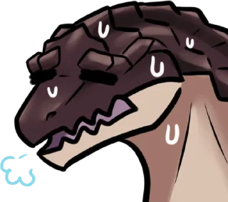 😮‍💨 emoji Overlord Lizardmen Telegram sticker 6 of 14