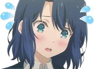 😥 emoji Adachi and Shimamura Telegram sticker 21 of 40