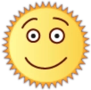 😊 emoji Sun @Wolfs_Legion Telegram sticker 6 of 25