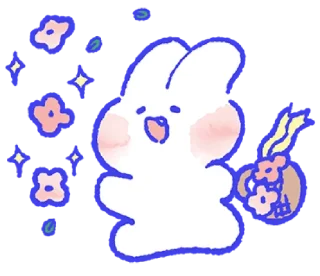 🐰 emoji ᭝݊⿻̸̣ mongmong! ⵓ @nyawrwar ⿴༘͜᭼̣ꪆ Telegram sticker 14 of 81