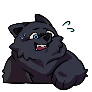😳 emoji Meph the Blubberwuff (@fatmephy - Owner) Telegram sticker 17 of 45