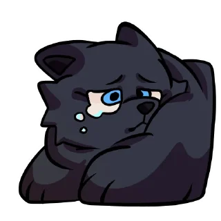 😢 emoji Meph the Blubberwuff (@fatmephy - Owner) Telegram sticker 15 of 45