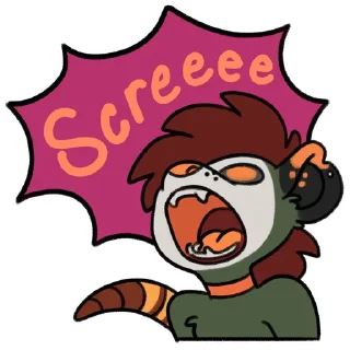😱 emoji Haze 'Possum Telegram sticker 11 of 28