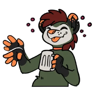 🍺 emoji Haze 'Possum Telegram sticker 6 of 28