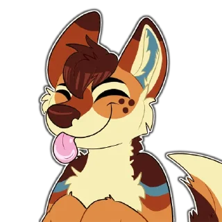 👅 emoji Kyne by Mike Telegram sticker 7 of 12