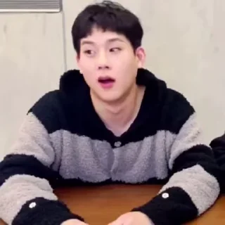 🤨 emoji Jooheon 🦊 @mwtade Telegram sticker 15 of 50