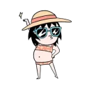 ☂ emoji “sᴀʀᴀ ᴀɴᴅᴇʀsᴇɴ Telegram sticker 8 of 81