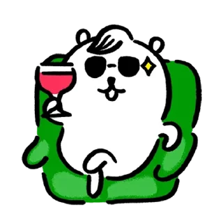 🍷 emoji Kakao Joke bear 4 Telegram sticker 17 of 24