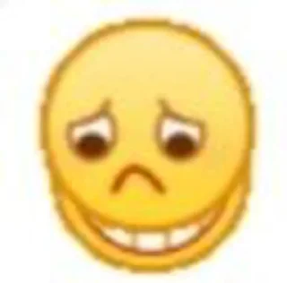 🫢 emoji 小黄豆脸 @dingdangmaoo Telegram sticker 6 of 16