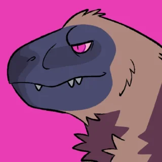 🙂 emoji Rumble The Raptor & Oreo Telegram sticker 6 of 46
