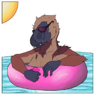 ☀️ emoji Rumble The Raptor & Oreo Telegram sticker 15 of 46