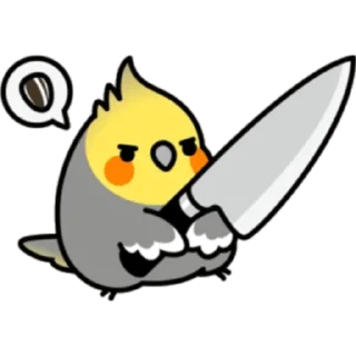 🔪 emoji Animals with knives Telegram sticker 21 of 45