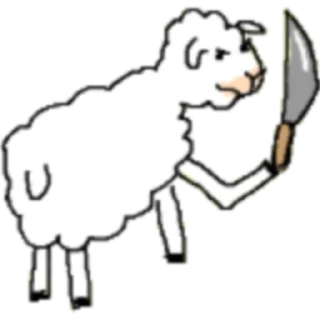 🔪 emoji Animals with knives Telegram sticker 18 of 45