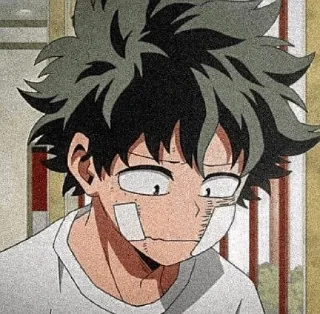 🟩 emoji ~°•izuku midoriya•°~ Telegram sticker 8 of 55