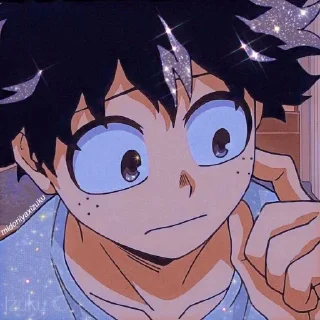🟩 emoji ~°•izuku midoriya•°~ Telegram sticker 11 of 55