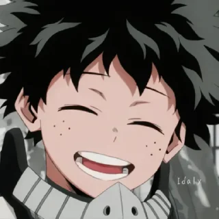 😄 emoji ~°•izuku midoriya•°~ Telegram sticker 23 of 55