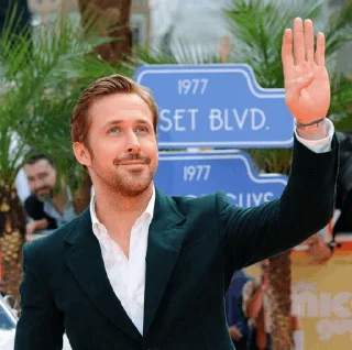 ✋ emoji Ryan Gosling Telegram sticker 24 of 50