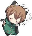 😪 emoji Tortoiseshell Kitten Telegram sticker 24 of 120