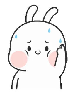 😥 emoji Couple Rabbit • @xxyuji Telegram sticker 5 of 24
