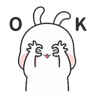 👌 emoji Couple Rabbit • @xxyuji Telegram sticker 17 of 24