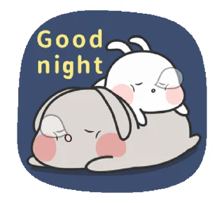 😴 emoji Couple Rabbit • @xxyuji Telegram sticker 24 of 24