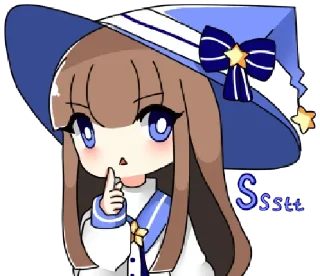 🤫 emoji Cute Witch • @xxyuji Telegram sticker 13 of 32