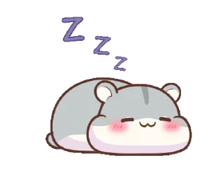 😴 emoji Little Hamster || @xxyuji Telegram sticker 22 of 24