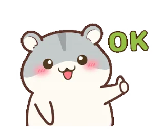 👍 emoji Little Hamster || @xxyuji Telegram sticker 13 of 24