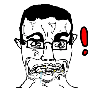 😱 emoji Chud by @MethFueledTerrorist Telegram sticker 16 of 29