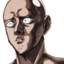 😯 emoji OnePunchMan Telegram sticker 2 of 12