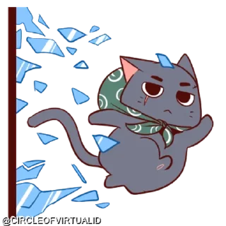 🏃‍♂ emoji @CIRCLEOFVIRTUALID KUCING GILA Telegram sticker 15 of 62