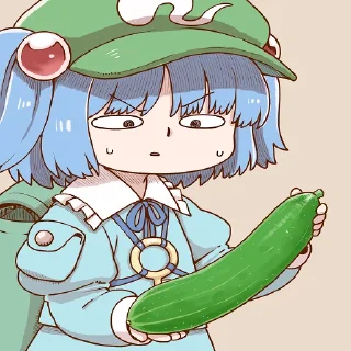 🥒 emoji Poronegi touhou project Telegram sticker 10 of 51