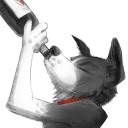 🍷 emoji Vin the Bordeaux Collie Telegram sticker 10 of 69