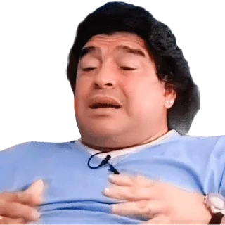 🥴 emoji Maradona Telegram sticker 13 of 17